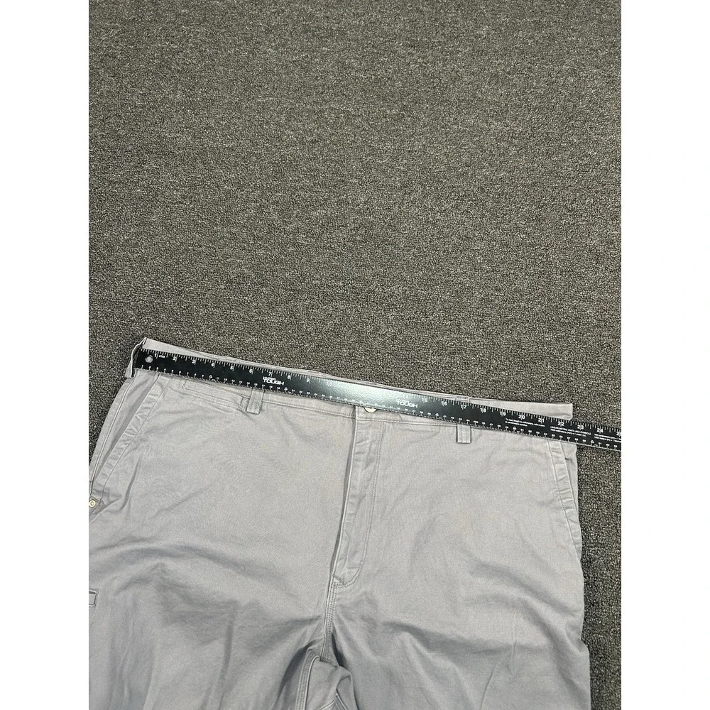 Duluth Trading Flex Ballroom Khakis Men's 44x32‎ Gray Relaxed Fit Utility Pants